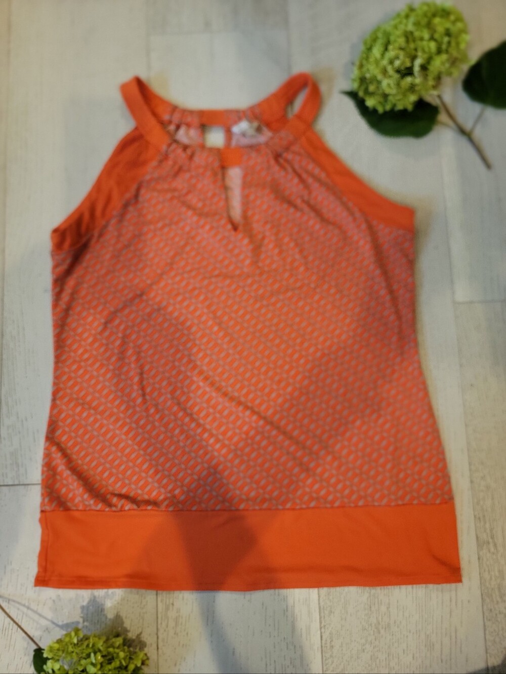Banana Republic Coral Textured Halter Tank